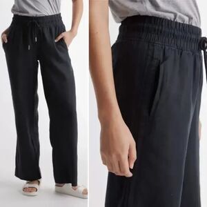 Quince 100% European Linen Pant - Black M